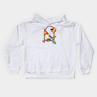 Tiki Parrot Kids Hoodie